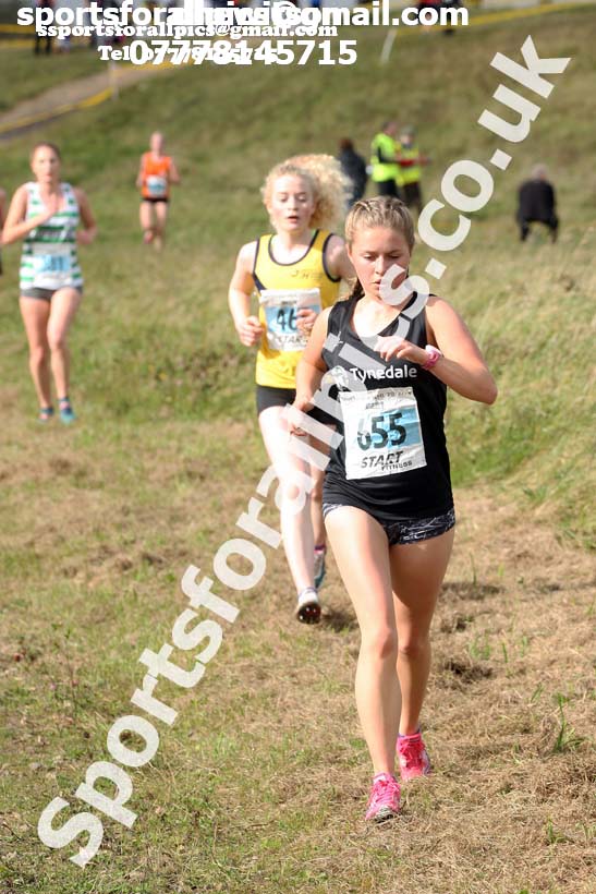 Womens under-17s  and 20s Start Fitness North Eastern Harriers League, Wrekenton, Gateshead. Photo:  David T. Hewitson/Sports for All Pics